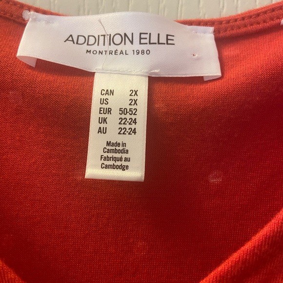 Addition Elle top red with white polka dots 2 XL - Picture 3 of 3